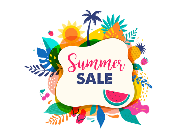 Summer season sale  Illustration