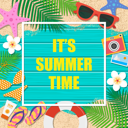 Summer time background Illustration
