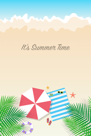 Summer time background  Illustration