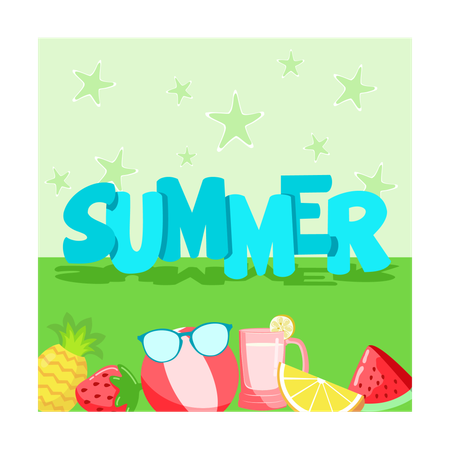 Summer Time  Illustration