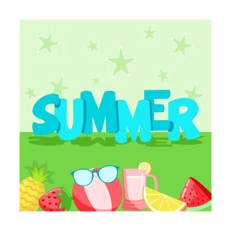 Summer Time  Illustration