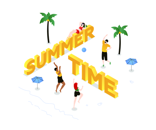 Summer time  Illustration