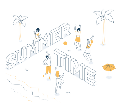 Summer time  Illustration