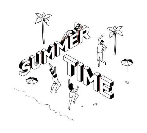 Summer time  Illustration