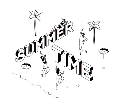 Summer time  Illustration