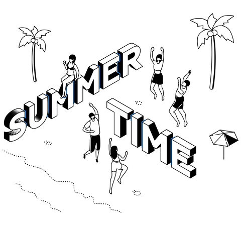 Summer Time  Illustration