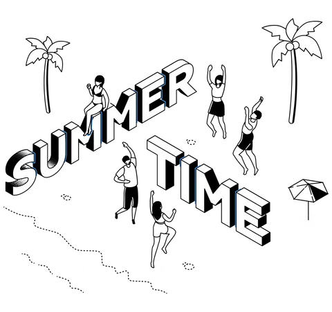 Summer Time  Illustration