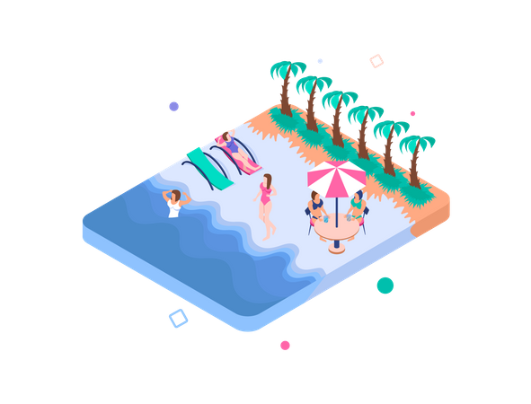 Summer vacation Illustration