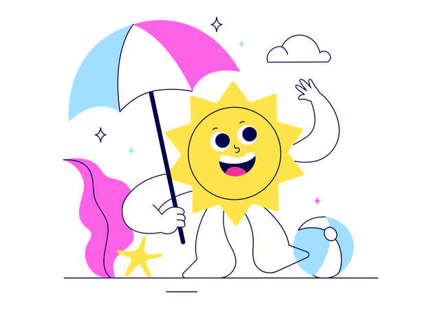 Summertime  Illustration