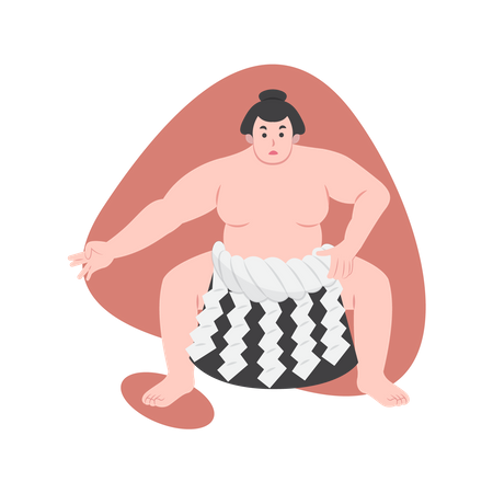 Sumo Martial arts  イラスト