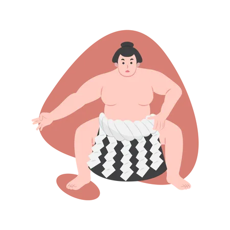 Sumo Martial arts  イラスト