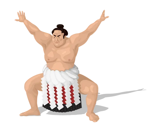Sumo player  イラスト