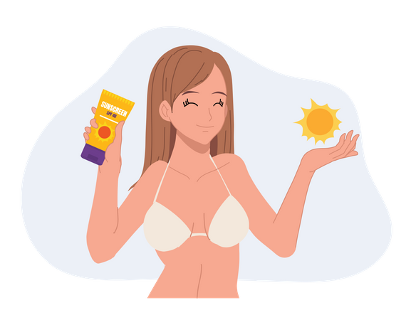 Sun protection product  Illustration