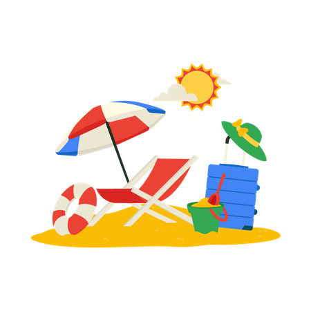 Sun & Sea  Illustration