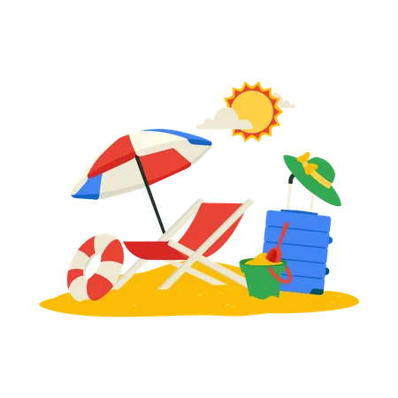 Sun & Sea  Illustration