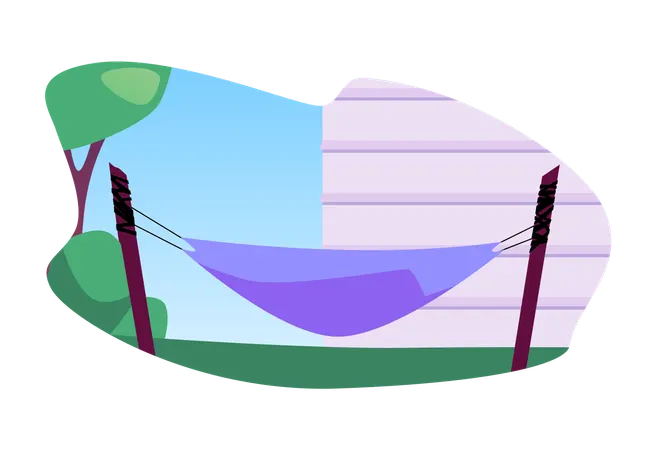 Sunset hammock  Illustration
