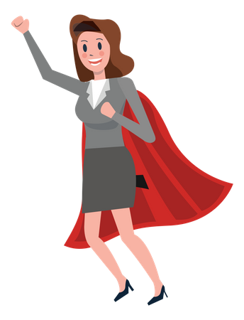 Super business woman  Illustration