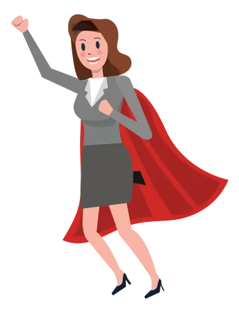 Super business woman  Illustration