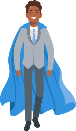 Super Businessman Illustration