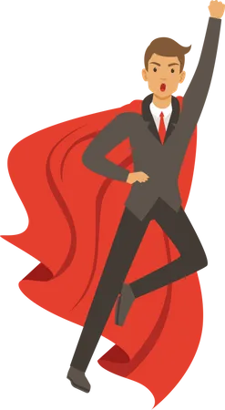 Super Businessman Illustration