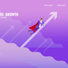 super businessman illustration free download