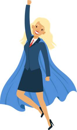 Super Businesswoman  Illustration