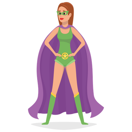 Súper chica  Ilustración
