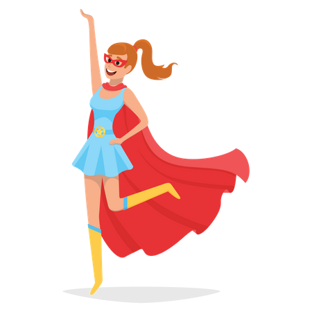 Súper chica  Ilustración