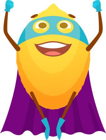 Súper fruta  Ilustración
