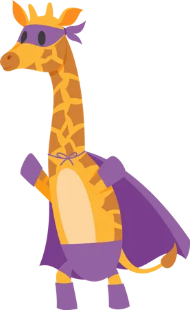 Super girafa  Ilustração