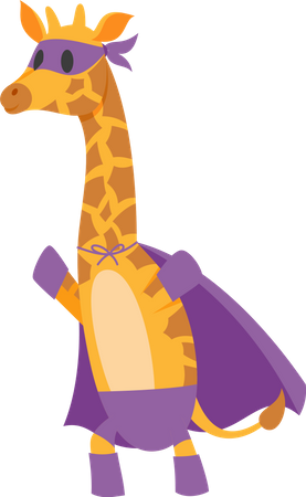 Super Giraffe  Illustration