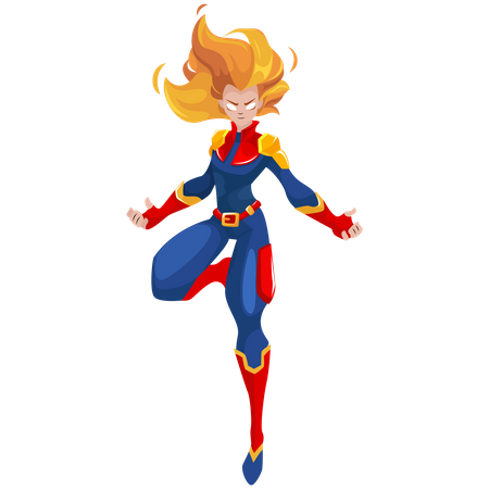 Super Girl Illustration