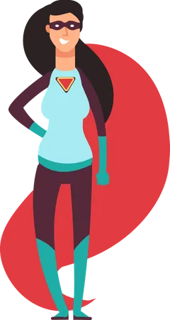 Super-heroína feminina  Ilustração