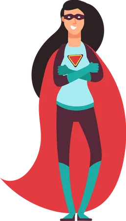 Super-heroína feminina  Ilustração