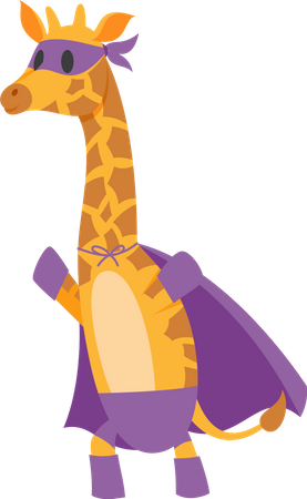 Súper jirafa  Ilustración