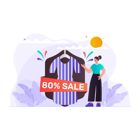 Super money saver sale on black Friday  Illustration