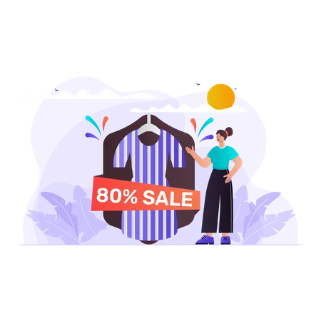 Super money saver sale on black Friday  Illustration