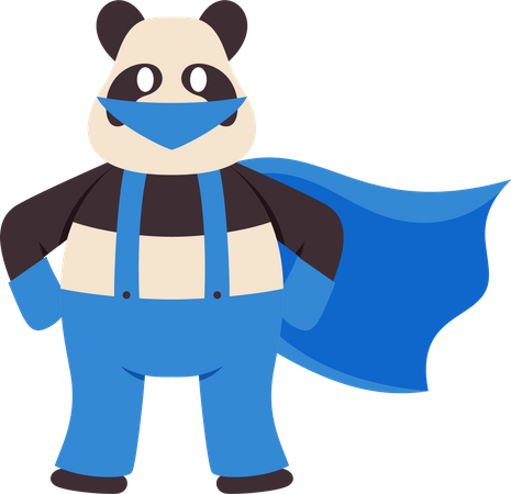 Súper panda  Ilustración