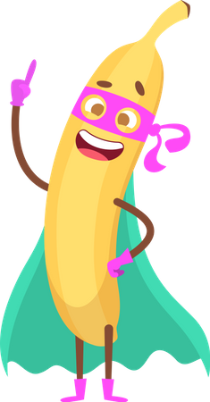 Súper plátano  Ilustración