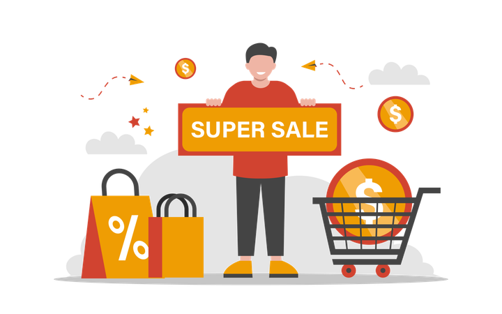 Super Sale  Illustration