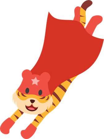 Súper tigre  Ilustración