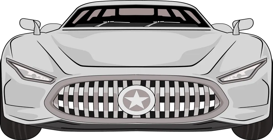 Super voiture moderne  Illustration