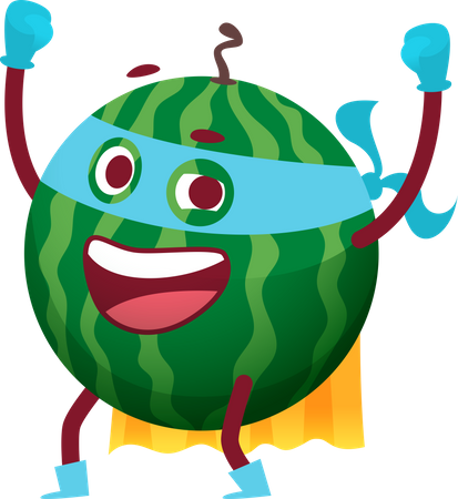 Super watermelon  Illustration