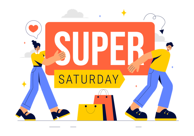Super-Wochenend-Sale  Illustration