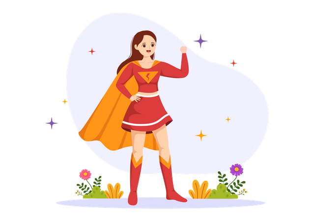 Super Woman  Illustration