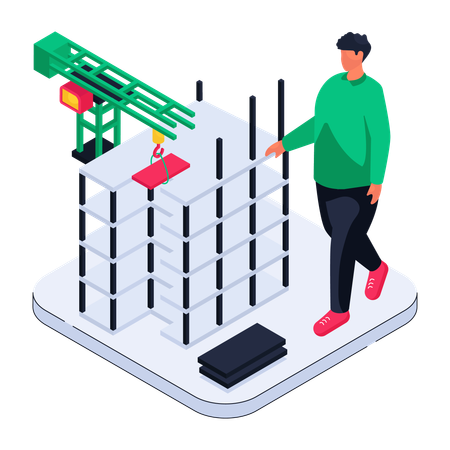 Zone de construction  Illustration