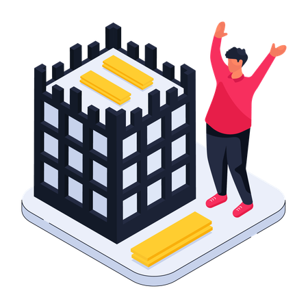 Zone de construction  Illustration