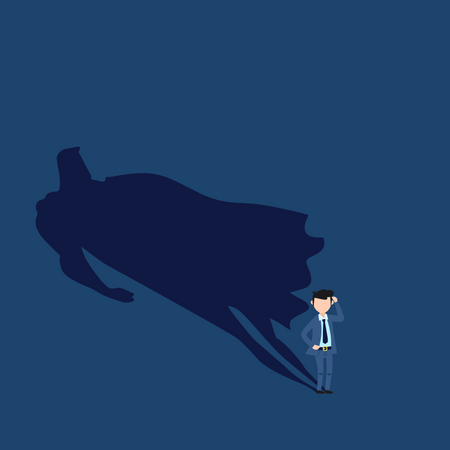 Superhero businessman Illustration