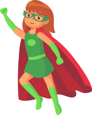 Superhero girl  Illustration