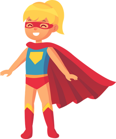 Superhero girl  Illustration